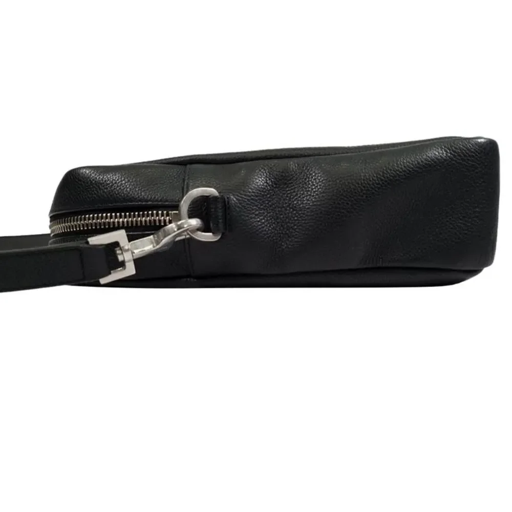 Saint Laurent Sac de Jour Briefcase in Black Calf Leather